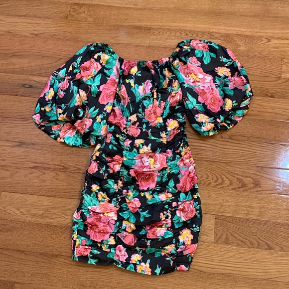 NWT FOR LOVE AND LEMONS FLORAL MINI DRESS - Picture 1 of 4